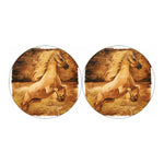 Vintage Horse Painting Print Car Coasters