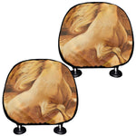 Vintage Horse Painting Print Car Headrest Covers