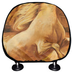 Vintage Horse Painting Print Car Headrest Covers