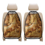 Vintage Horse Painting Print Car Seat Organizers