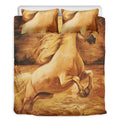 Vintage Horse Painting Print Duvet Cover Bedding Set