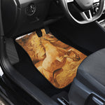 Vintage Horse Painting Print Front and Back Car Floor Mats