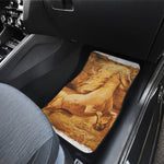 Vintage Horse Painting Print Front and Back Car Floor Mats