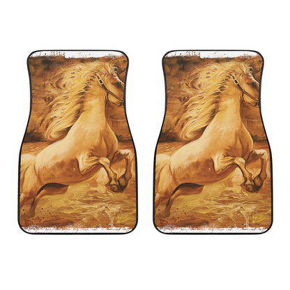 Vintage Horse Painting Print Front Car Floor Mats