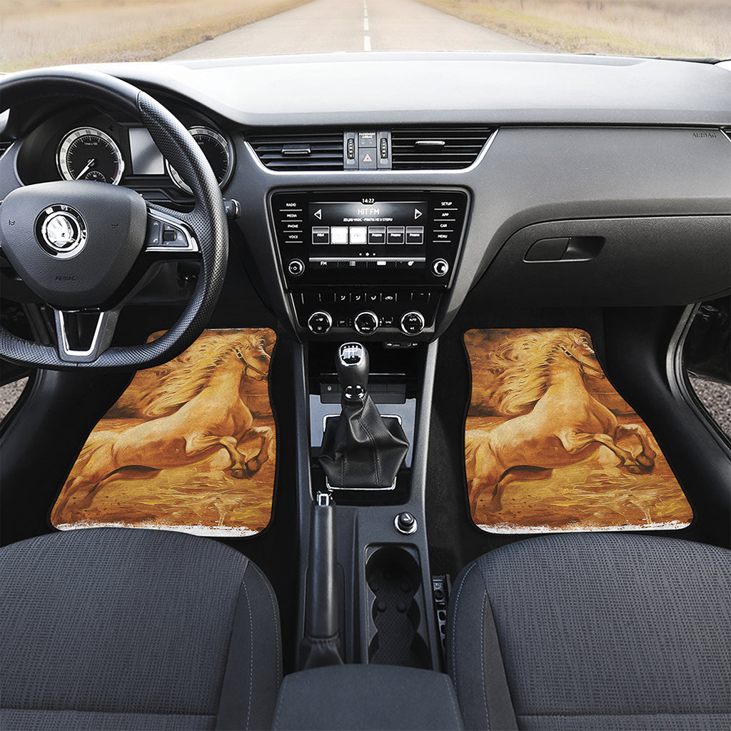 Vintage Horse Painting Print Front Car Floor Mats