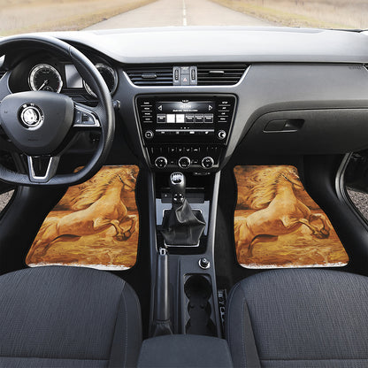 Vintage Horse Painting Print Front Car Floor Mats