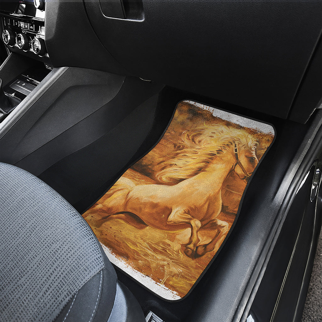 Vintage Horse Painting Print Front Car Floor Mats