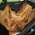 Vintage Horse Painting Print Pet Car Back Seat Cover