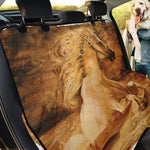 Vintage Horse Painting Print Pet Car Back Seat Cover