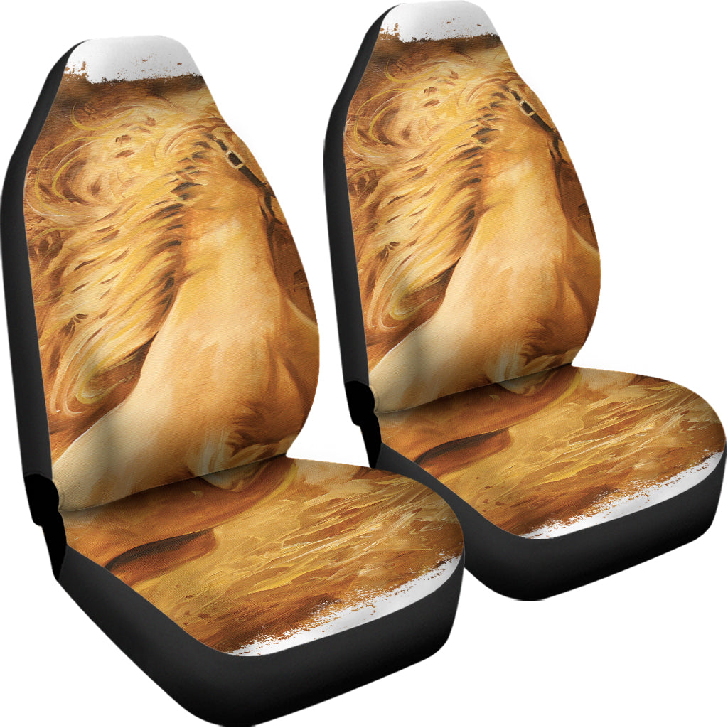 Vintage Horse Painting Print Universal Fit Car Seat Covers