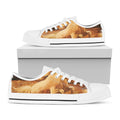 Vintage Horse Painting Print White Low Top Sneakers