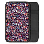 Vintage Indian Elephant Pattern Print Car Center Console Cover