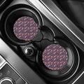 Vintage Indian Elephant Pattern Print Car Coasters