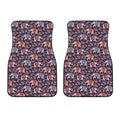 Vintage Indian Elephant Pattern Print Front Car Floor Mats