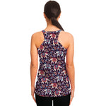 Vintage Indian Elephant Pattern Print Women's Racerback Tank Top