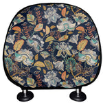 Vintage Indian Floral Pattern Print Car Headrest Covers
