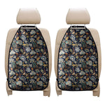 Vintage Indian Floral Pattern Print Car Seat Organizers
