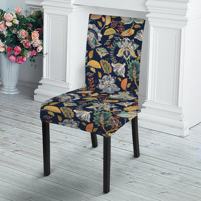 Vintage Indian Floral Pattern Print Dining Chair Slipcover