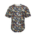 Vintage Indian Floral Pattern Print Men's Baseball Jersey