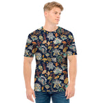 Vintage Indian Floral Pattern Print Men's T-Shirt