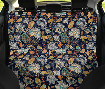 Vintage Indian Floral Pattern Print Pet Car Back Seat Cover