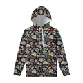 Vintage Indian Floral Pattern Print Pullover Hoodie
