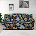 Vintage Indian Floral Pattern Print Sofa Cover