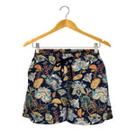 Vintage Indian Floral Pattern Print Women's Shorts