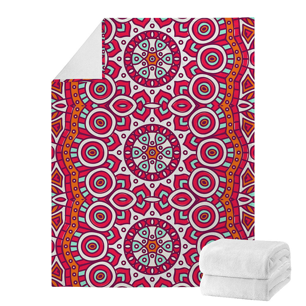Vintage Indian Mandala Print Blanket