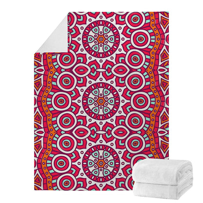 Vintage Indian Mandala Print Blanket