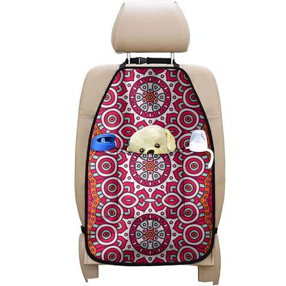 Vintage Indian Mandala Print Car Seat Organizers