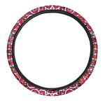 Vintage Indian Mandala Print Car Steering Wheel Cover