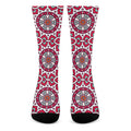 Vintage Indian Mandala Print Crew Socks