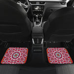 Vintage Indian Mandala Print Front and Back Car Floor Mats