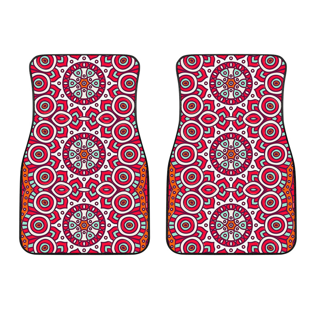 Vintage Indian Mandala Print Front Car Floor Mats