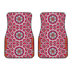 Vintage Indian Mandala Print Front Car Floor Mats