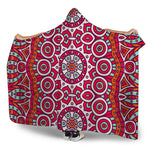Vintage Indian Mandala Print Hooded Blanket