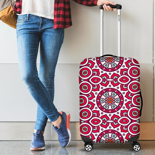 Vintage Indian Mandala Print Luggage Cover GearFrost