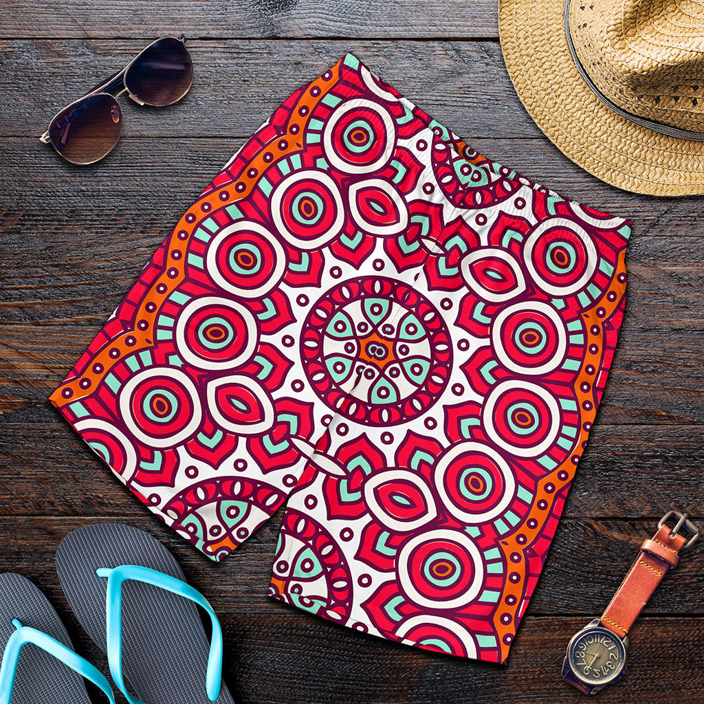 Vintage Indian Mandala Print Men's Shorts