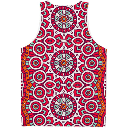Vintage Indian Mandala Print Men's Tank Top