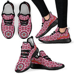 Vintage Indian Mandala Print Mesh Knit Shoes GearFrost