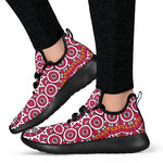 Vintage Indian Mandala Print Mesh Knit Shoes GearFrost