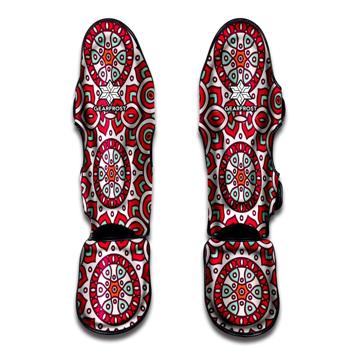 Vintage Indian Mandala Print Muay Thai Shin Guard