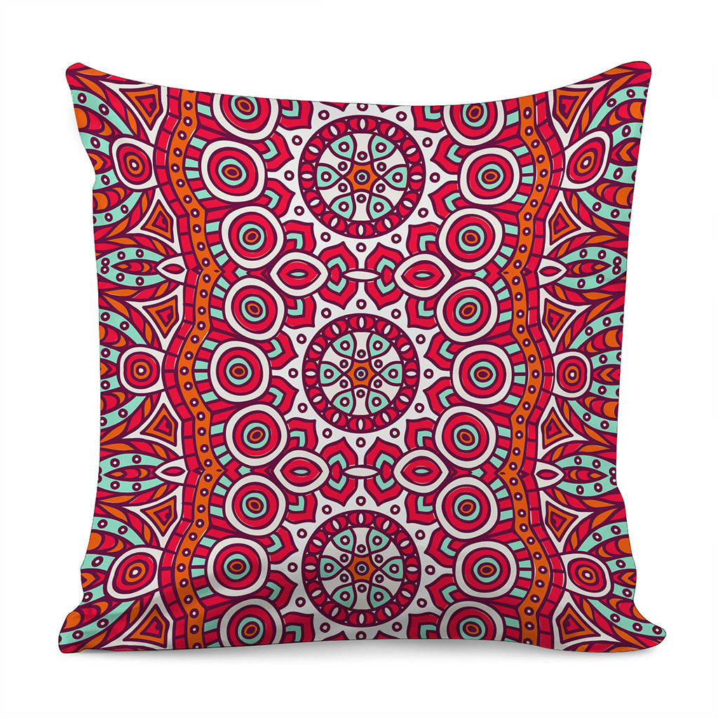 Vintage Indian Mandala Print Pillow Cover