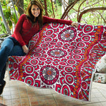 Vintage Indian Mandala Print Quilt