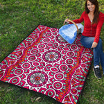 Vintage Indian Mandala Print Quilt