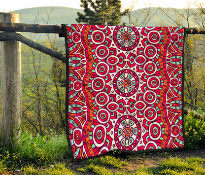 Vintage Indian Mandala Print Quilt