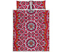 Vintage Indian Mandala Print Quilt Bed Set