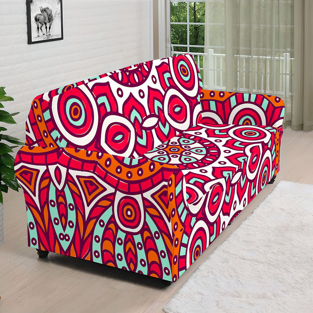 Vintage Indian Mandala Print Sofa Cover