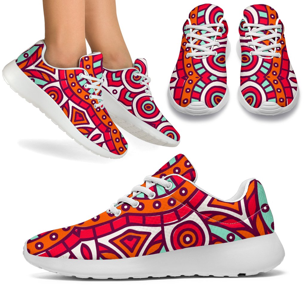 Vintage Indian Mandala Print Sport Shoes GearFrost